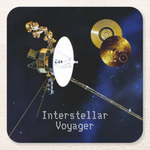 Posavasos Cuadrado De Papel Nave espacial interestelar Voyager