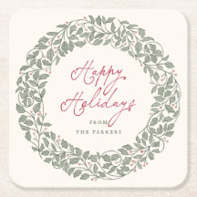 Navidad Botánica de Follaje Vintage