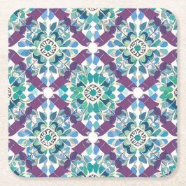 Posavasos Cuadrado De Papel Navidades