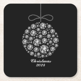 Posavasos Cuadrado De Papel Navidades 2024 Square