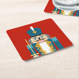 Posavasos Cuadrado De Papel Navidades Clásicos Nutcracker Coaster