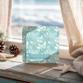 Posavasos Cuadrado De Papel Navidades costeros Foliage Berries Pattern#7 ID100