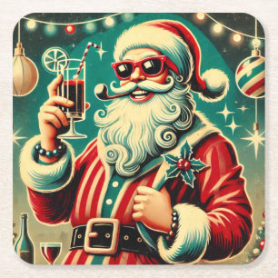 Posavasos Cuadrado De Papel Navidades de Guay Santa Funny