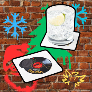 Posavasos Cuadrado De Papel Navidades de Hollis Queens