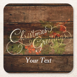 Posavasos Cuadrado De Papel Navidades de países rusos