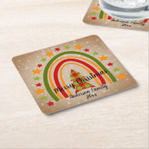 Navidades del arco iris moderno Tartán Tree 20xx T