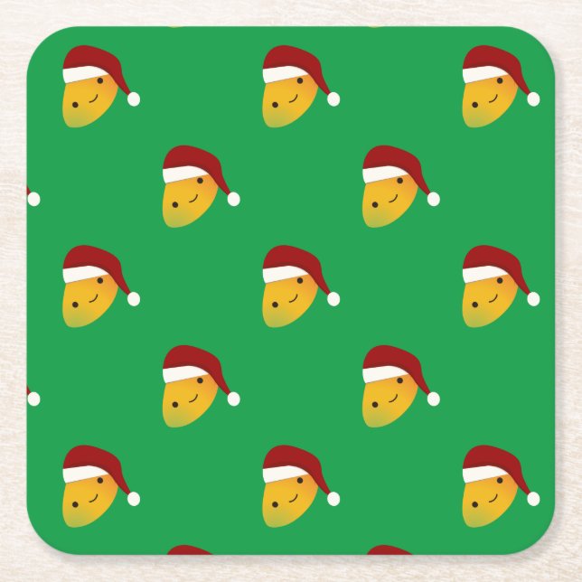 Posavasos Cuadrado De Papel Navidades Mango (Anverso)