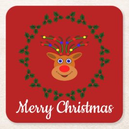 Posavasos Cuadrado De Papel Navidades Reus Paper Coasters