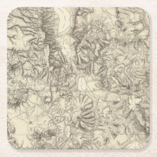 Posavasos Cuadrado De Papel NE California y nanovatio Nevada 2