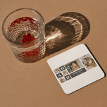 Posavasos Cuadrado De Papel Negro moderno | Fotografía del Collage | El mejor<br><div class="desc">Una foto de collage es una idea de regalo maravillosa para cualquier padre que ame recordar los buenos tiempos con la familia y amigos. Este tipo de foto muestra una colección de fotografías organizadas y exhibidas creativamente juntas, a menudo en un tema o diseño que refleja la personalidad o los...</div>