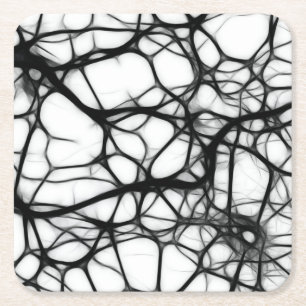 Posavasos Cuadrado De Papel Neuronas