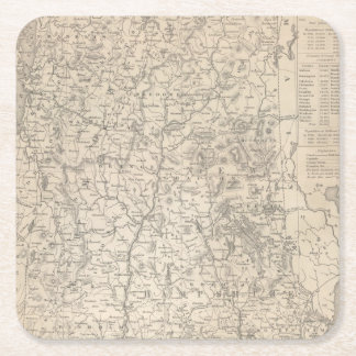 Posavasos Cuadrado De Papel New Hampshire y Vermont