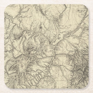 Posavasos Cuadrado De Papel New México norcentral