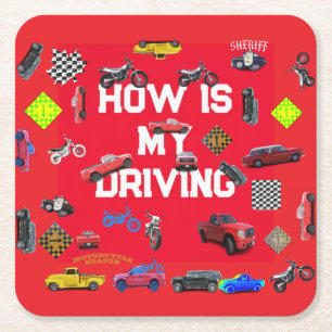 Posavasos Cuadrado De Papel niños