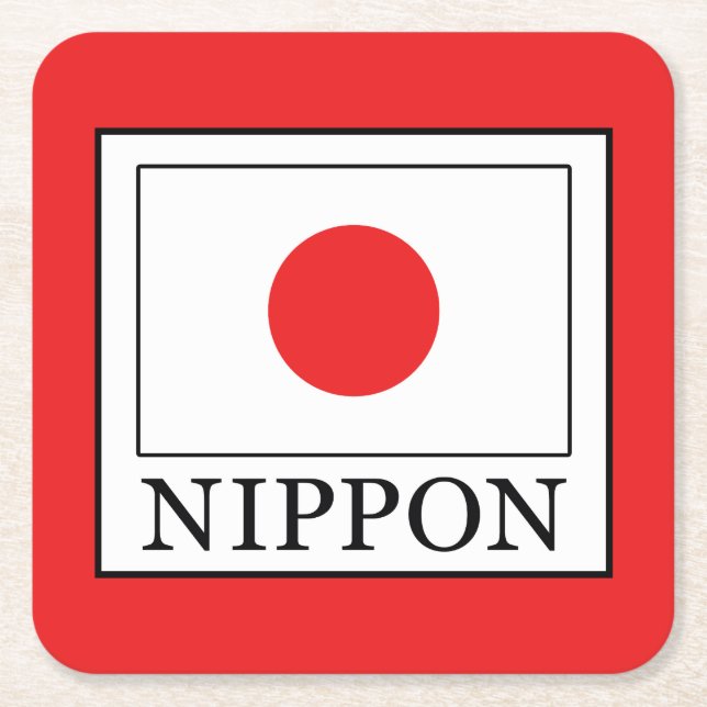 Posavasos Cuadrado De Papel Nippon (Anverso)