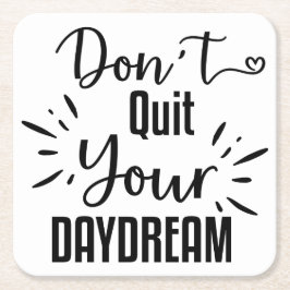 Posavasos Cuadrado De Papel No dejes tu sueño diurno