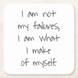 Posavasos Cuadrado De Papel No es la escoria de papel de mis fallos