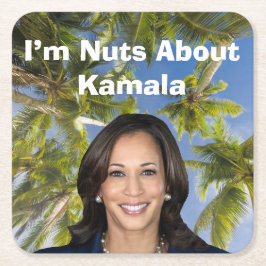 Posavasos Cuadrado De Papel No me gusta Kamala