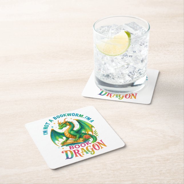 Posavasos Cuadrado De Papel No soy una librera... (In situ)