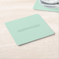 Nombre del personalizable "Snuggles" menta marina 