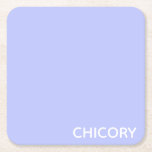 Posavasos Cuadrado De Papel Nombre en color azul de flores de achicoria<br><div class="desc">Nombre en color azul de flores de achicoria</div>