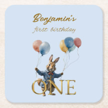 Nombre personalizado Peter el primer cumpleaños de