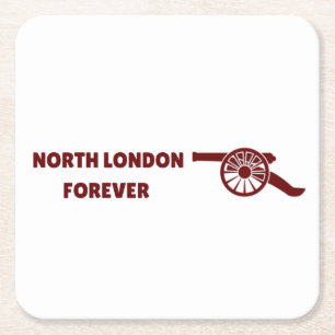 Posavasos Cuadrado De Papel North London Forever