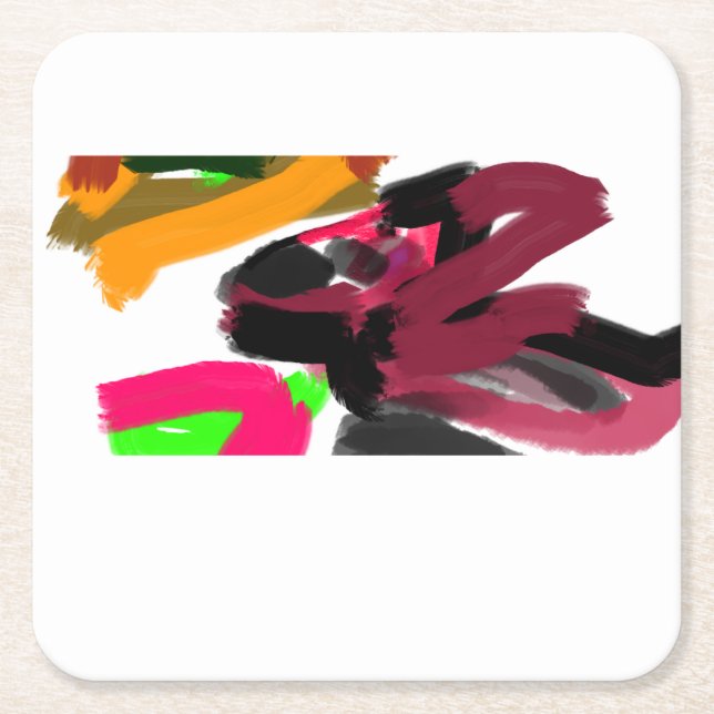 Posavasos Cuadrado De Papel  Northern Cardinal  autumn (Anverso)