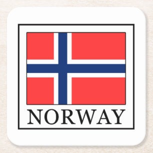 Posavasos Cuadrado De Papel Noruega