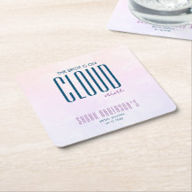 Nube Nueve Ducha de Novia Moderno Morado Azul