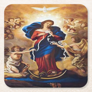 Posavasos Cuadrado De Papel Nuestra dama de los nudos