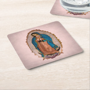 Posavasos Cuadrado De Papel Nuestra Señora de Guadalupe 1531