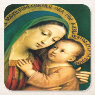 Posavasos Cuadrado De Papel Nuestra Señora de la Buena Consejera