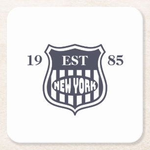 Posavasos Cuadrado De Papel Nueva York