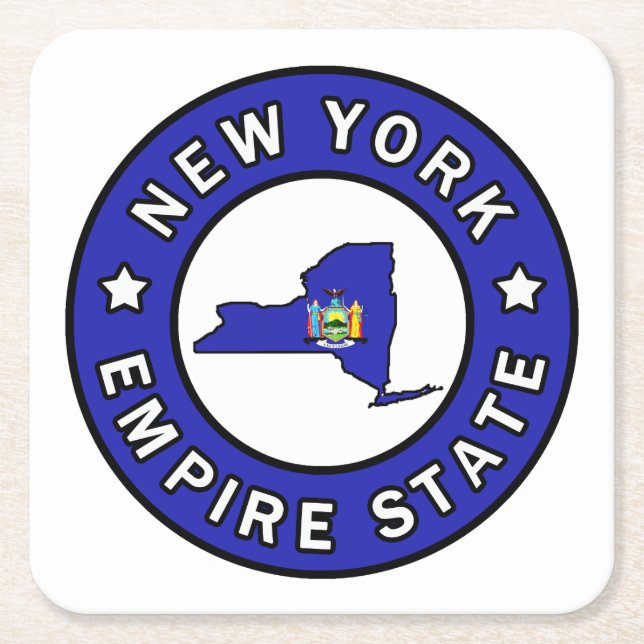 Posavasos Cuadrado De Papel Nueva York (Anverso)