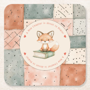 Posavasos Cuadrado De Papel Nuevo capítulo inicia Baby Shower de storybook
