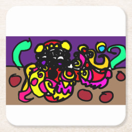 Posavasos Cuadrado De Papel Octopus   cool style