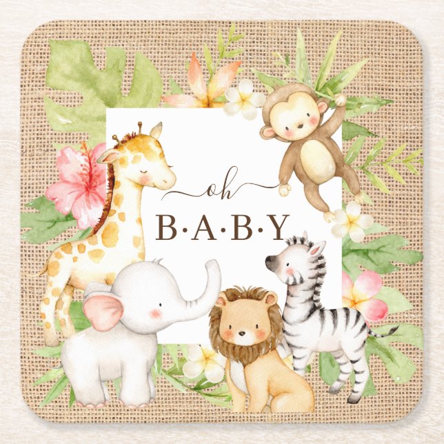 Posavasos Cuadrado De Papel Oh Baby Jung Square Paper Coaster (Anverso)