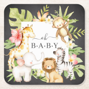 Posavasos Cuadrado De Papel Oh Baby Jung Square Paper Coaster