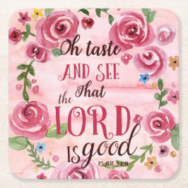 Posavasos Cuadrado De Papel Oh el gusto y considera que el 34:8 de señor Is