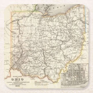 Posavasos Cuadrado De Papel Ohio 12