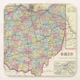 Posavasos Cuadrado De Papel Ohio 6