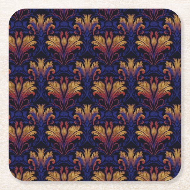 Posavasos Cuadrado De Papel Opulencia de los tragaluces (Anverso)