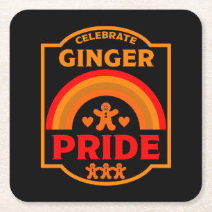 Posavasos Cuadrado De Papel Orgullo Ginger Haired
