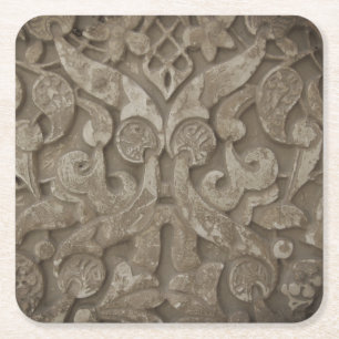 Posavasos Cuadrado De Papel Ornaments Personalizados Coasters