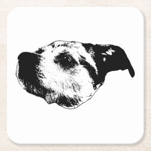 Posavasos Cuadrado De Papel Otoño Afterglow Sip — Terrier