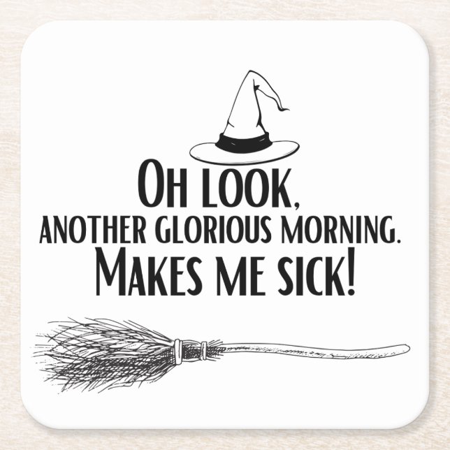 Posavasos Cuadrado De Papel Otra Gloriosa Pascua Mañana (Anverso)