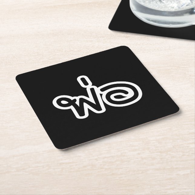 Posavasos Cuadrado De Papel Padre tailandés - พ่ อ / Phaw - Guión del idioma t (En perspectiva)