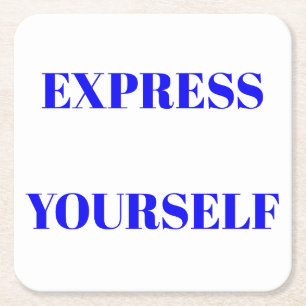 Posavasos Cuadrado De Papel Palabras motivacionales diseño inspirador lindo