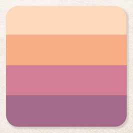 Posavasos Cuadrado De Papel Paleta de cosecha